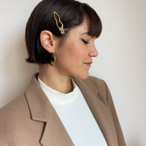 Gold Wave Metallic Clip